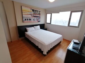 Economy-Apartment, 1 Schlafzimmer, eigenes Bad | Bügeleisen/Bügelbrett, kostenloses WLAN