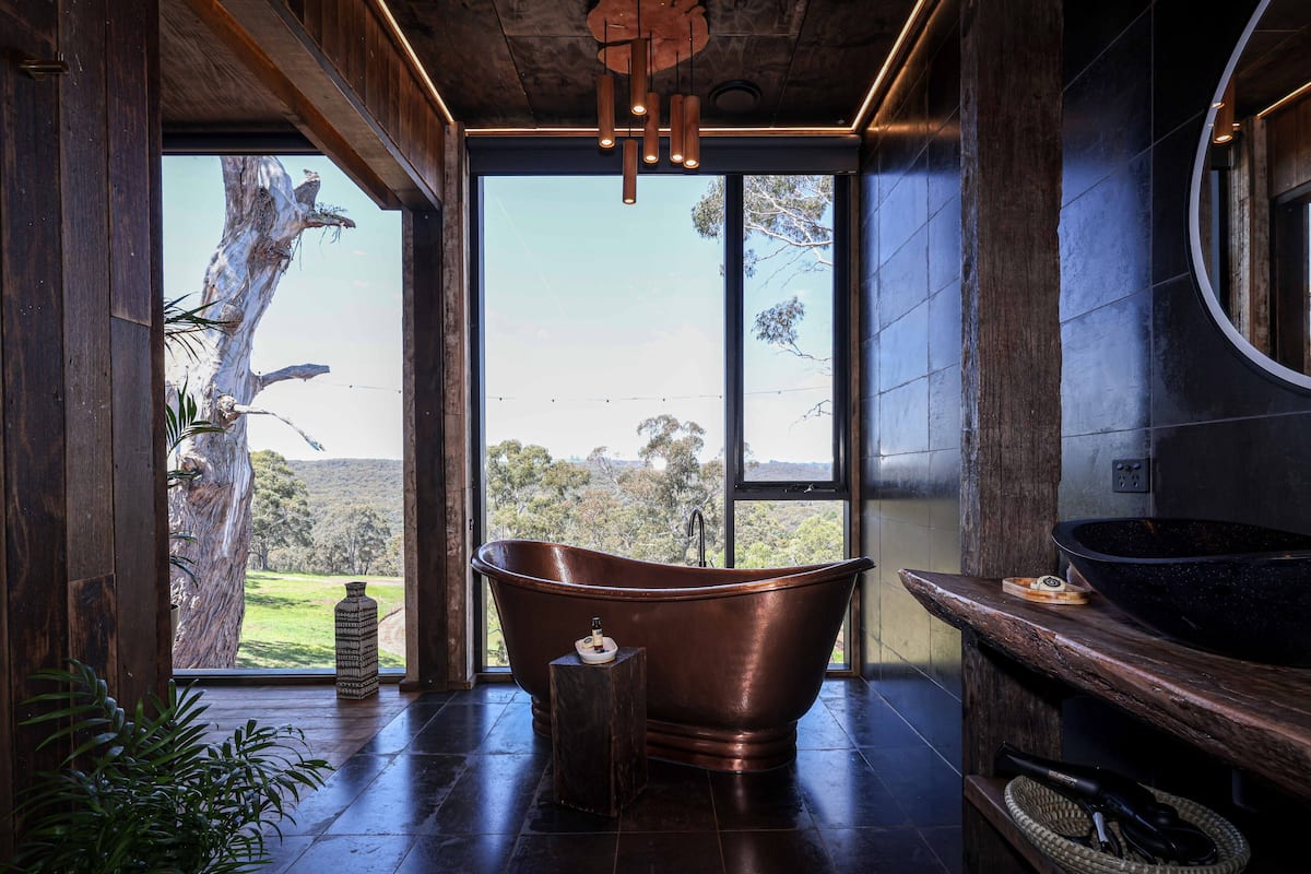 Eaglesnest | Bathroom | Designer toiletries, hair dryer, slippers, soap