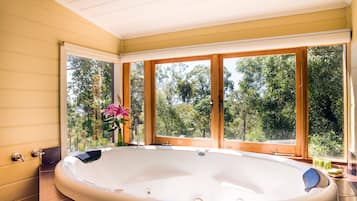 Cottage Mewah, pemandangan lembah | Jet tub