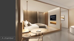 Literie de qualité supérieure, couette en duvet d'oie, minibar, bureau