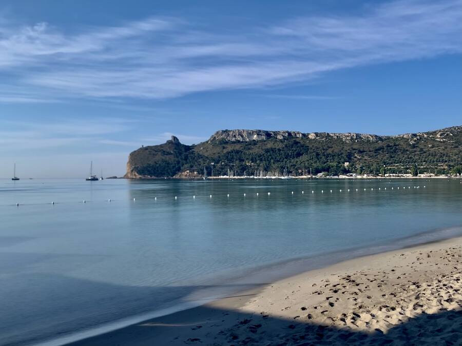 Sun loungers, beach umbrellas, beach towels