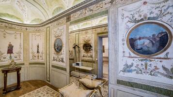 Suite Presidenziale, vista canale | Area soggiorno | TV a schermo piatto