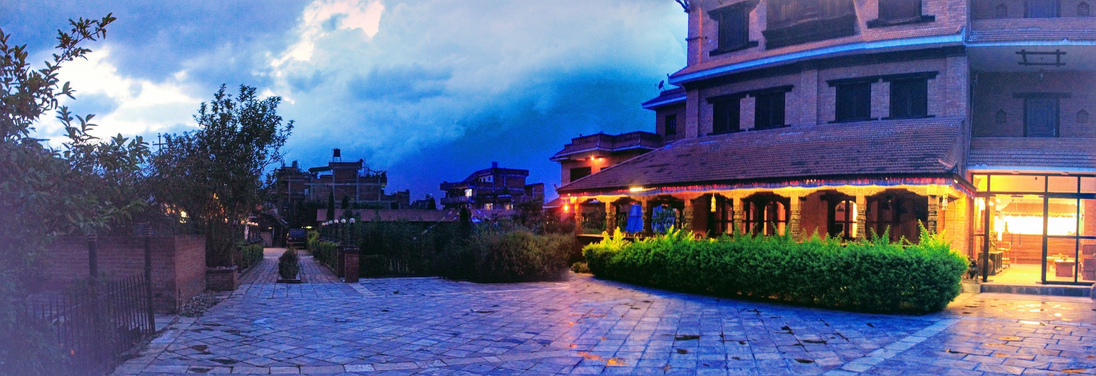 front of property – evening/night