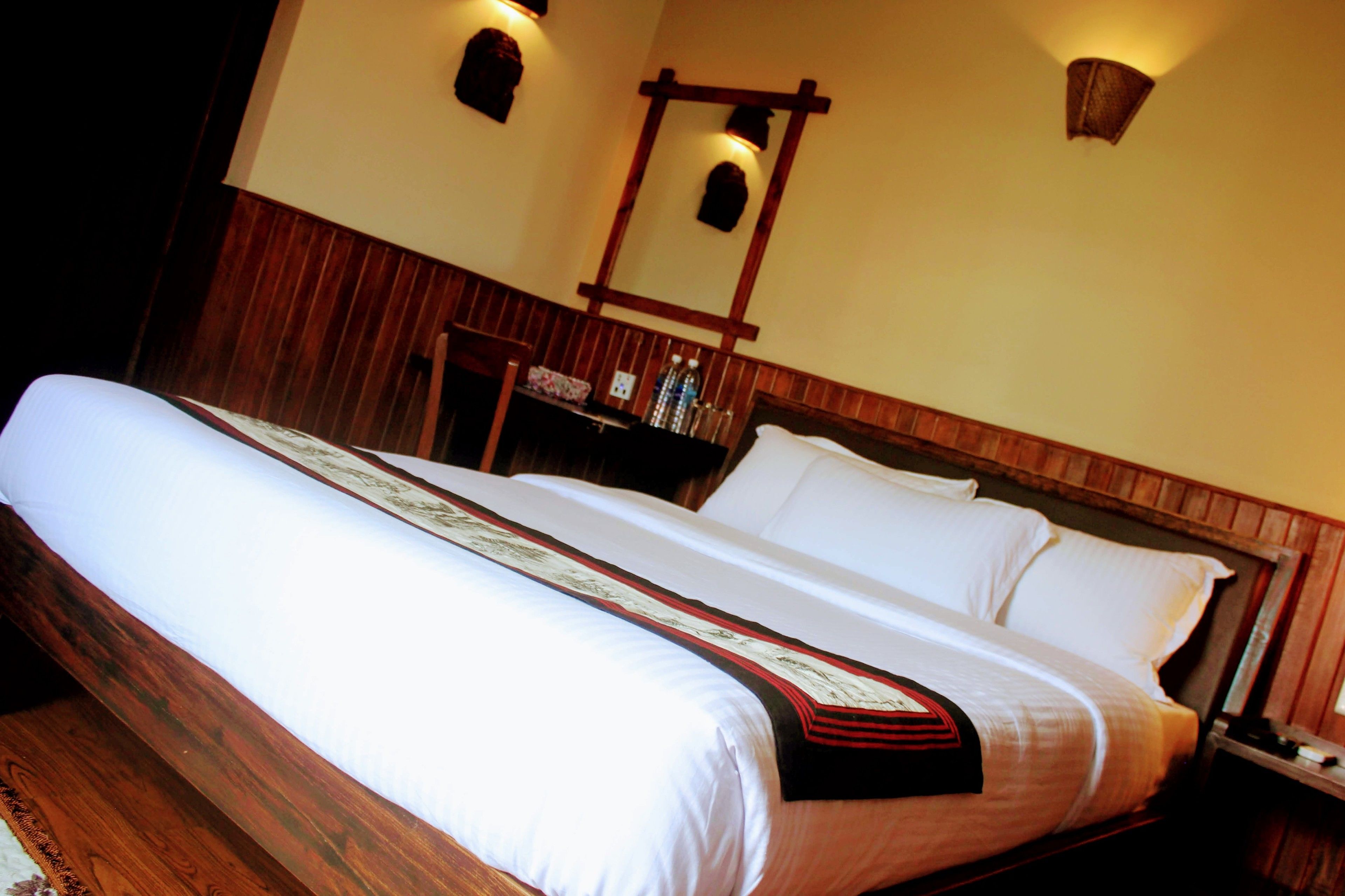 deluxe double room | frette italian sheets, premium bedding, desk, blackout curtains