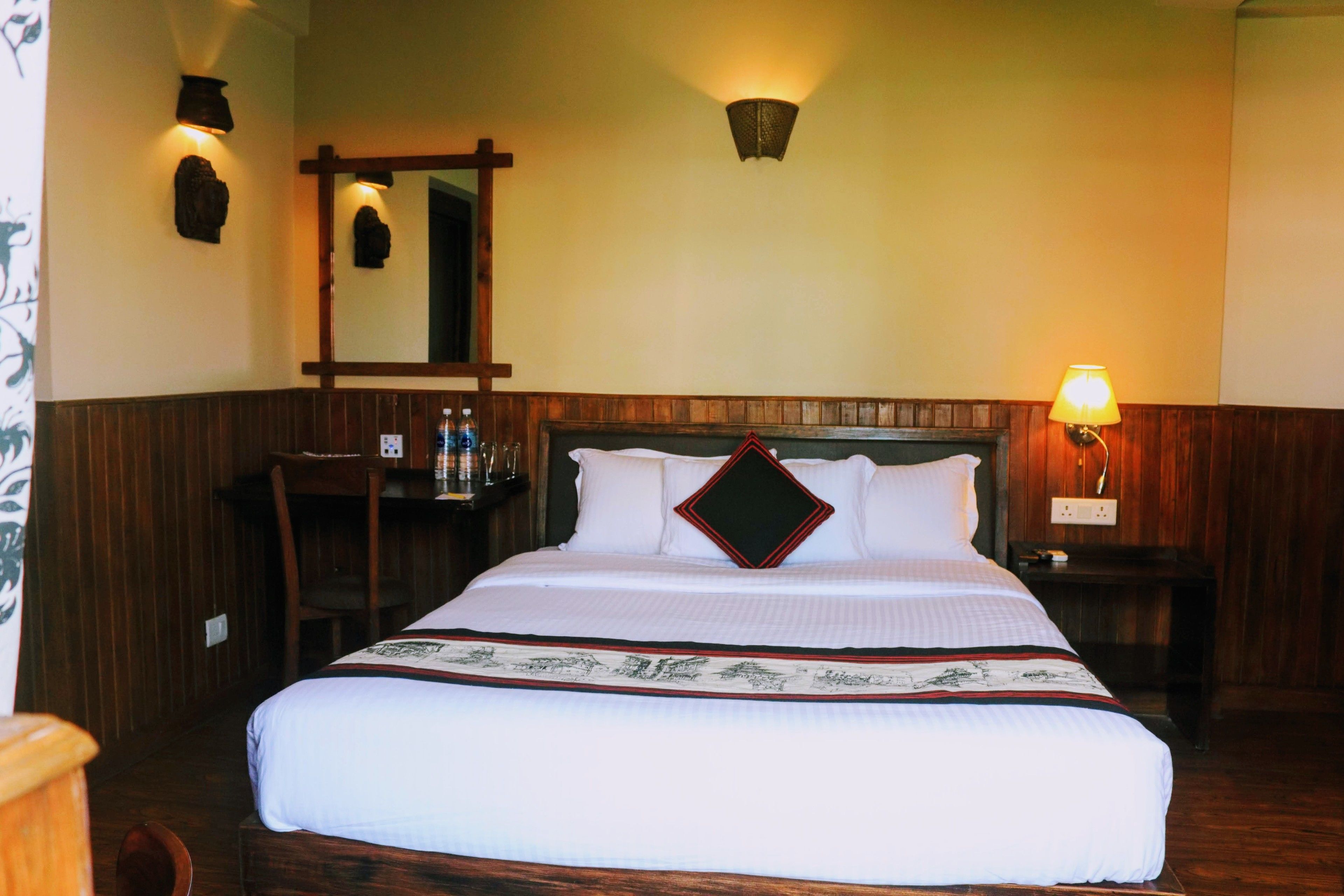 deluxe double room | frette italian sheets, premium bedding, desk, blackout curtains