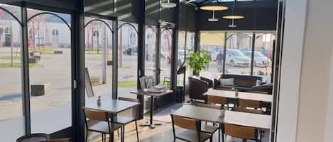 Breakfast, lunch, dinner served; French cuisine