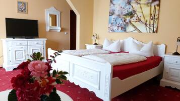 Hochwertige Bettwaren, Minibar, kostenlose Babybetten, kostenloses WLAN