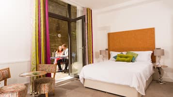 Habitación doble Deluxe, vista al mar | Ropa de cama