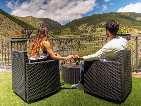 Terraza o patio. Hotel Roc Meler