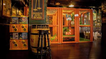 Zona de juegos infantil cubierta