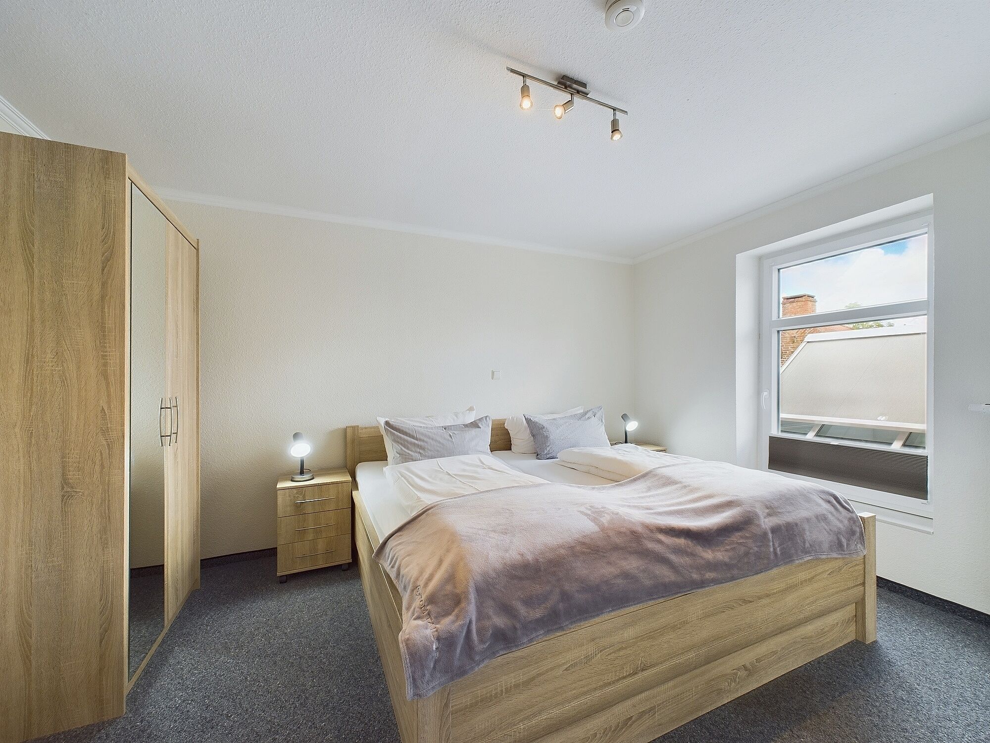 Chambre Quadruple, 2 chambres, non-fumeur, vue jardin