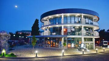 Front of property – evening/night