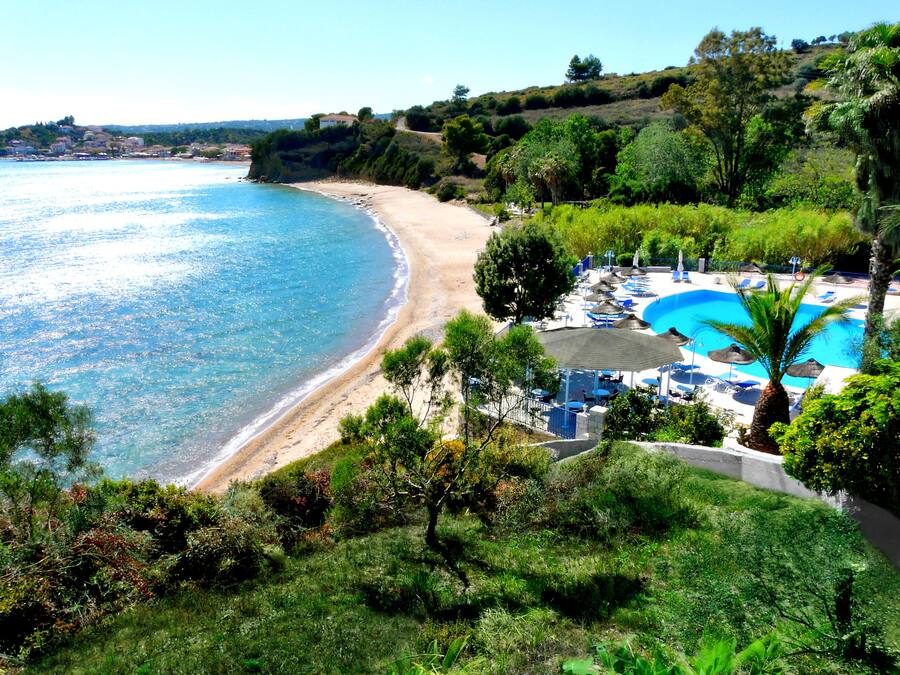 Tweepersoonskamer, balkon, uitzicht op zee | Uitzicht vanuit de kamer