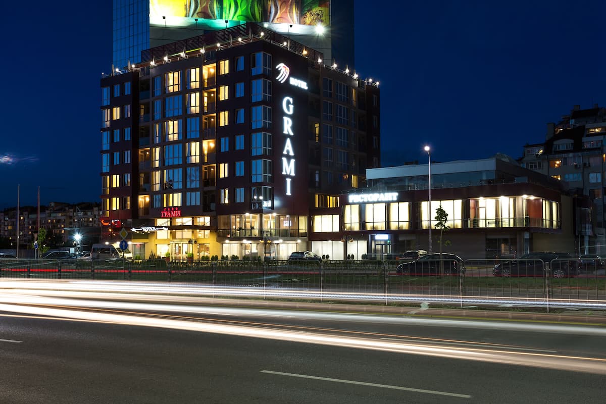 front of property – evening/night