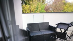 Blick von der Unterkunft