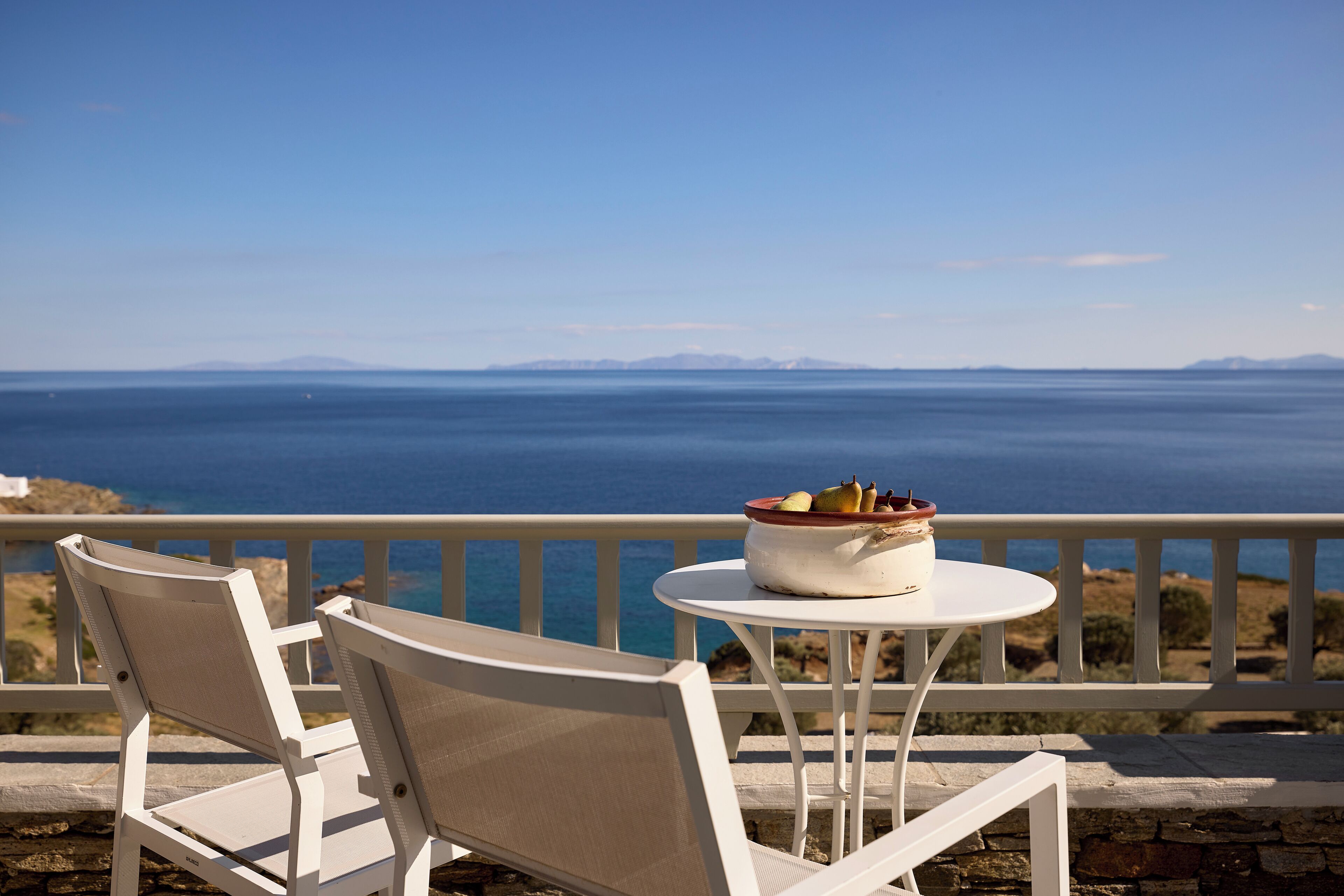 Petite Double Room | Upper floor with Sea view | Terraza o patio
