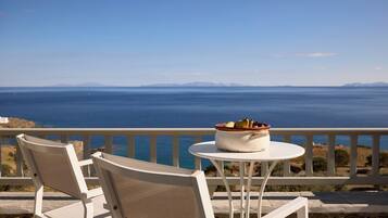 Petite Double Room | Upper floor with Sea view | Terraza o patio