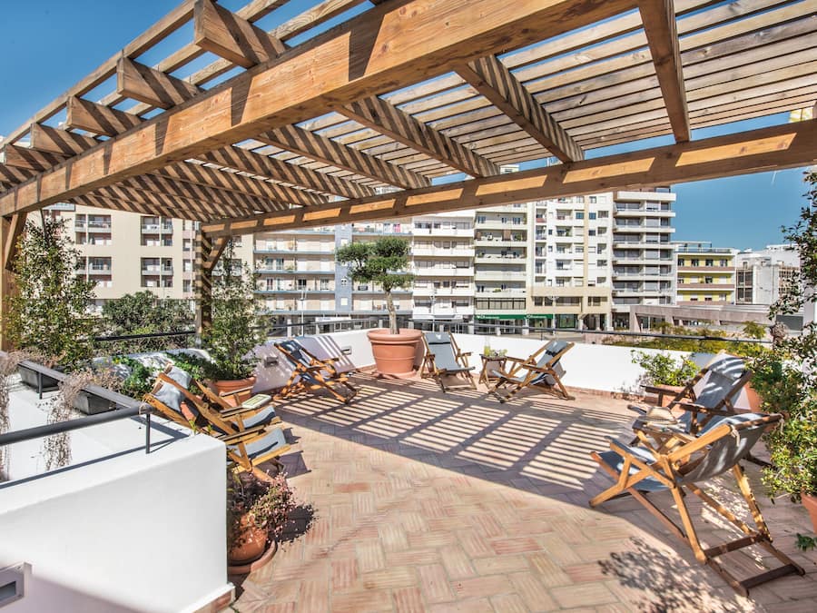 Terrasse sur le toit