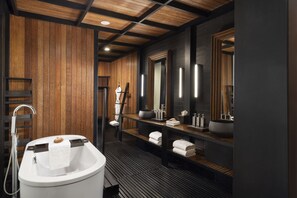 Suite, 3 Bedrooms (TATA) | Bathroom | Separate tub and shower, deep soaking tub, rainfall showerhead - Taj Exotica Resort & Spa, Andamans (Port Blair)