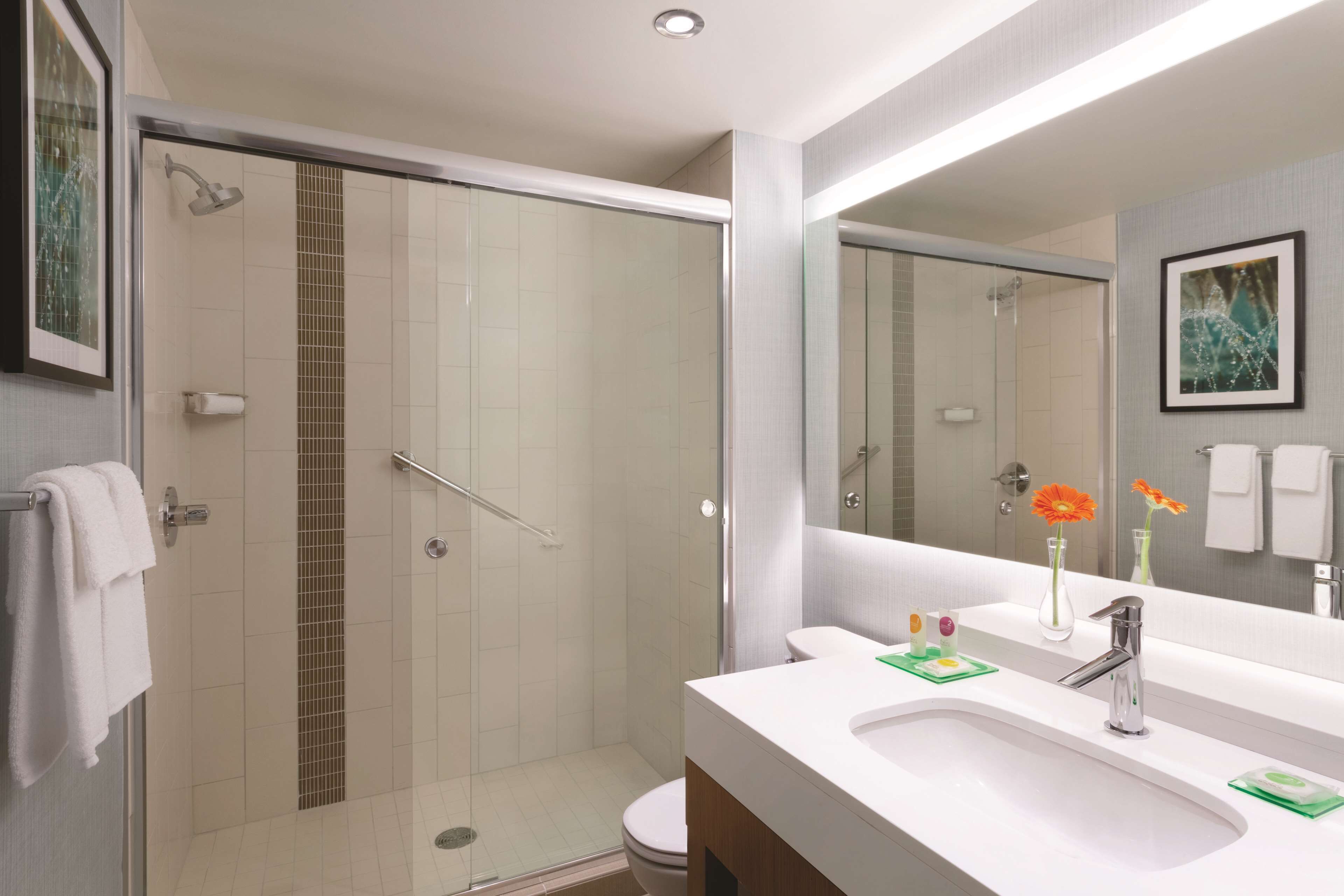 designer toiletries, towels