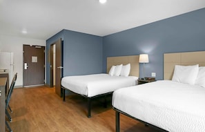 Standard Studio, 2 Queen Beds, Non Smoking, Refrigerator & Microwave | Desk, laptop workspace, iron/ironing board, free WiFi