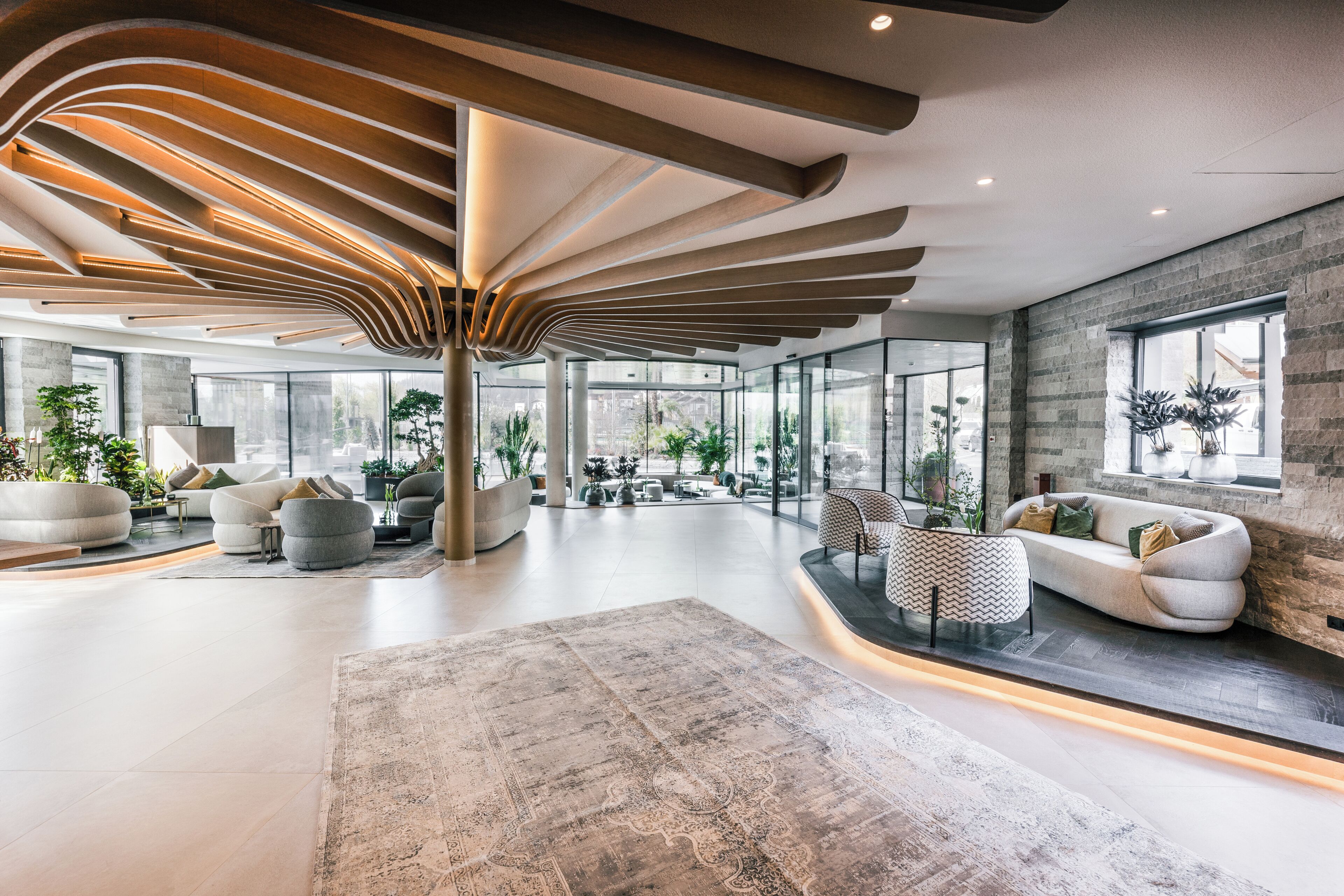 Lobby lounge, pool views, open daily