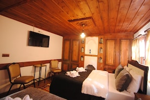 Desk, iron/ironing board, free cots/infant beds, free WiFi