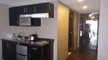 Frigobar y plancha de cocina