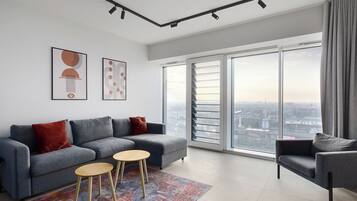 Panorama appartement, 1 slaapkamer, uitzicht op de stad | Uitzicht vanuit de kamer