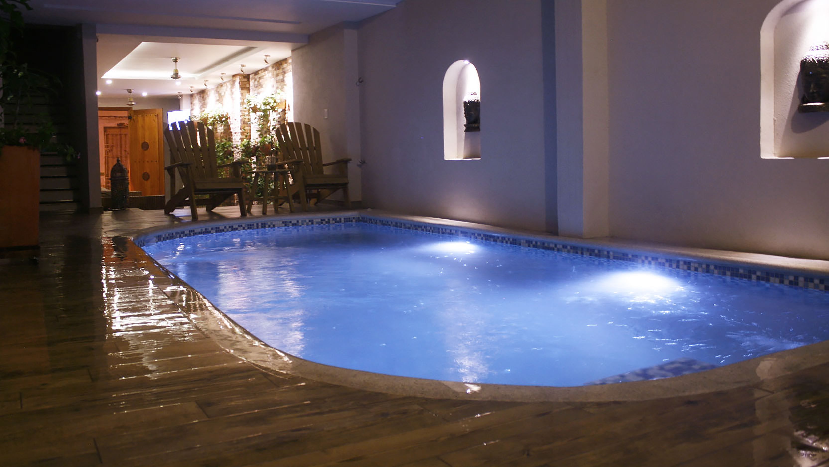 indoor pool, outdoor pool