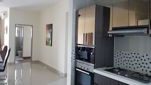 Apartment, 3 Bedrooms, Lake View | Private kitchen | Coffee/tea maker, full-sized fridge, microwave, oven - Ayer at 8 Putrajaya Guesthouse (Putrajaya)