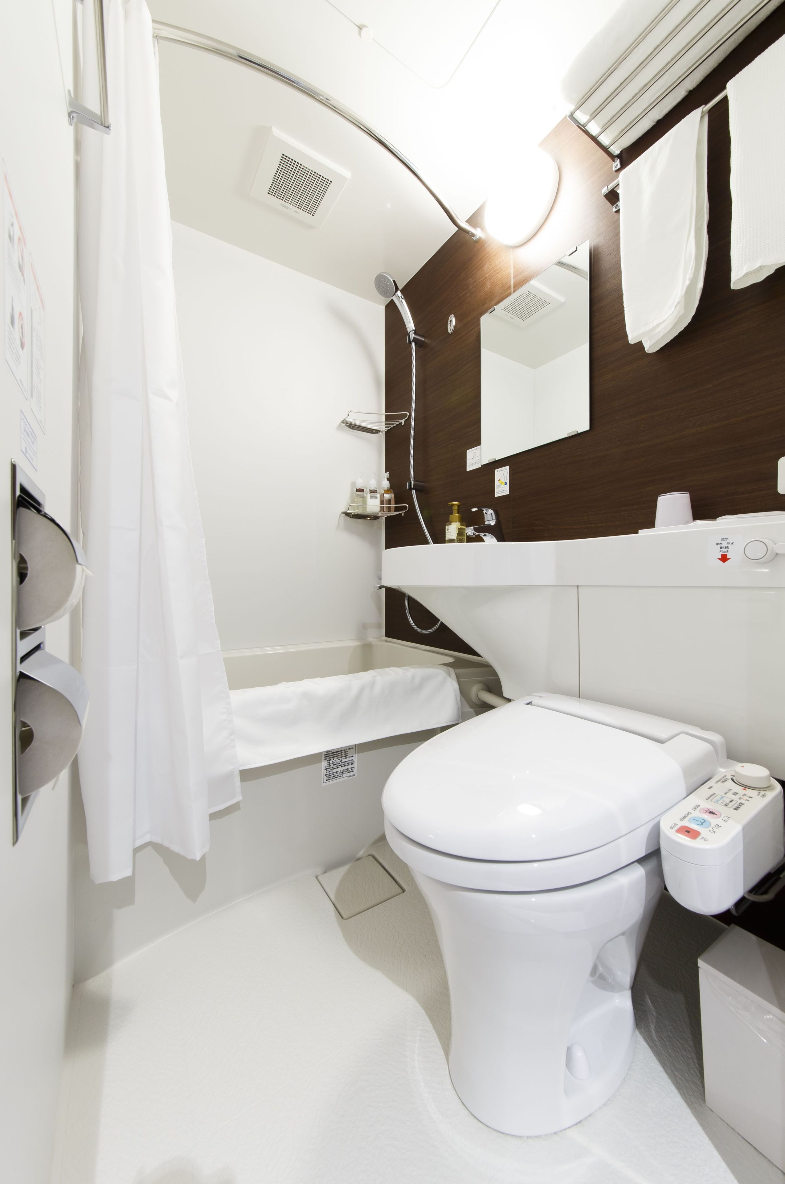 free toiletries, hair dryer, slippers, bidet