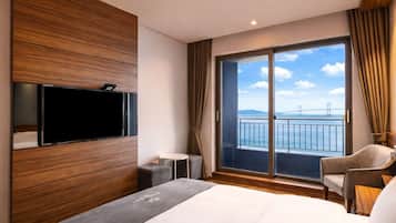 Standard Double Room, Terrace, Ocean View | Premium bedding, desk, laptop workspace, blackout drapes