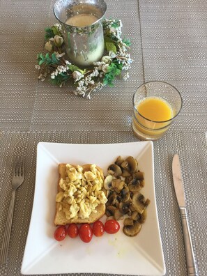 Kontinental frokost er inkludert hver dag