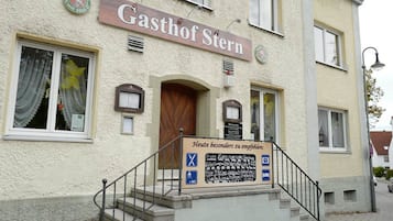 A szálláshely homlokzata