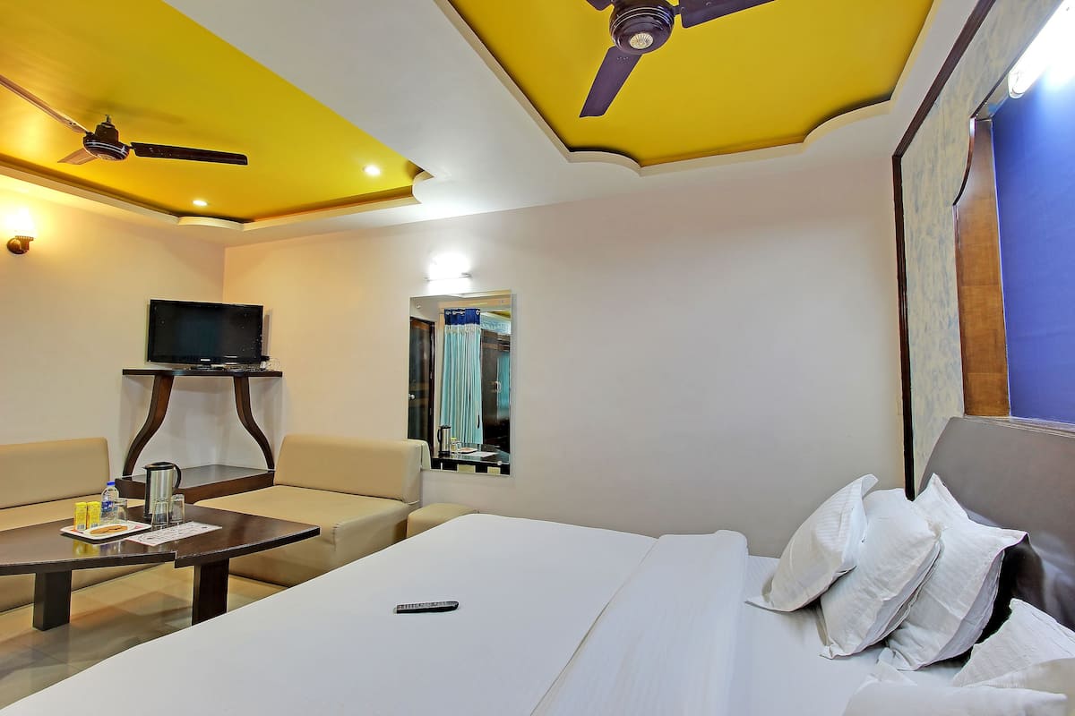Familie suite, 2 slaapkamers | 1 slaapkamer, een kluis op de kamer, gratis wifi, beddengoed