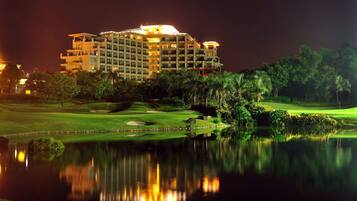 Front of property – evening/night