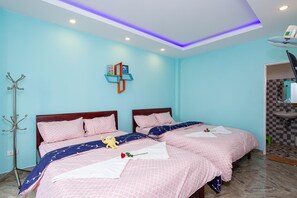 Economy Double Room, 2 Queen Beds, Balcony, Garden Area