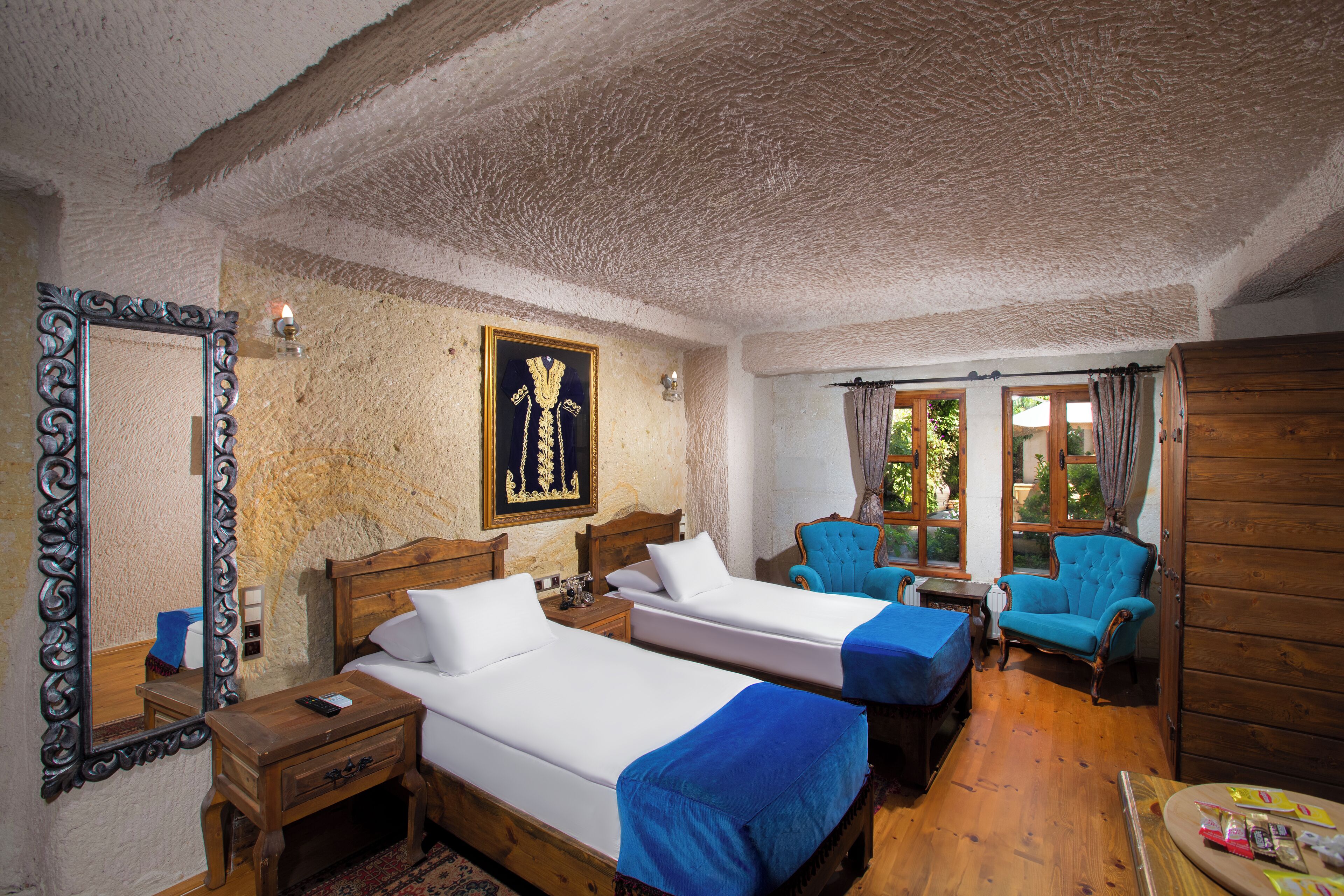 uzengi cave  family suite with pool room | premium bedding, down duvets, minibar, in-room safe