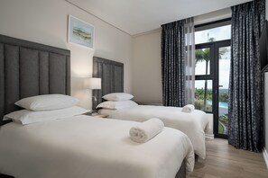 Luxe beddengoed, een kluis op de kamer, individueel gedecoreerd