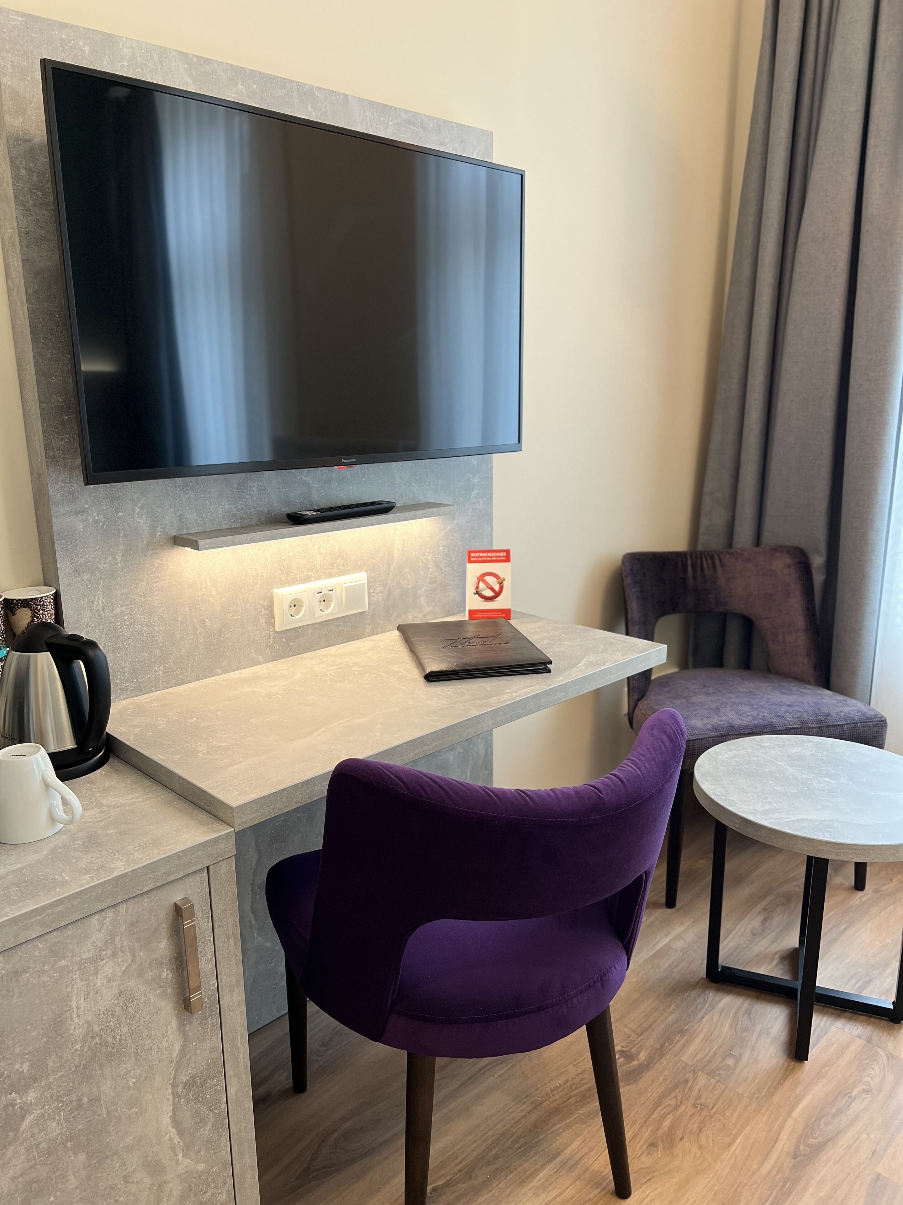 basic double or twin room | premium bedding, minibar, desk, laptop workspace