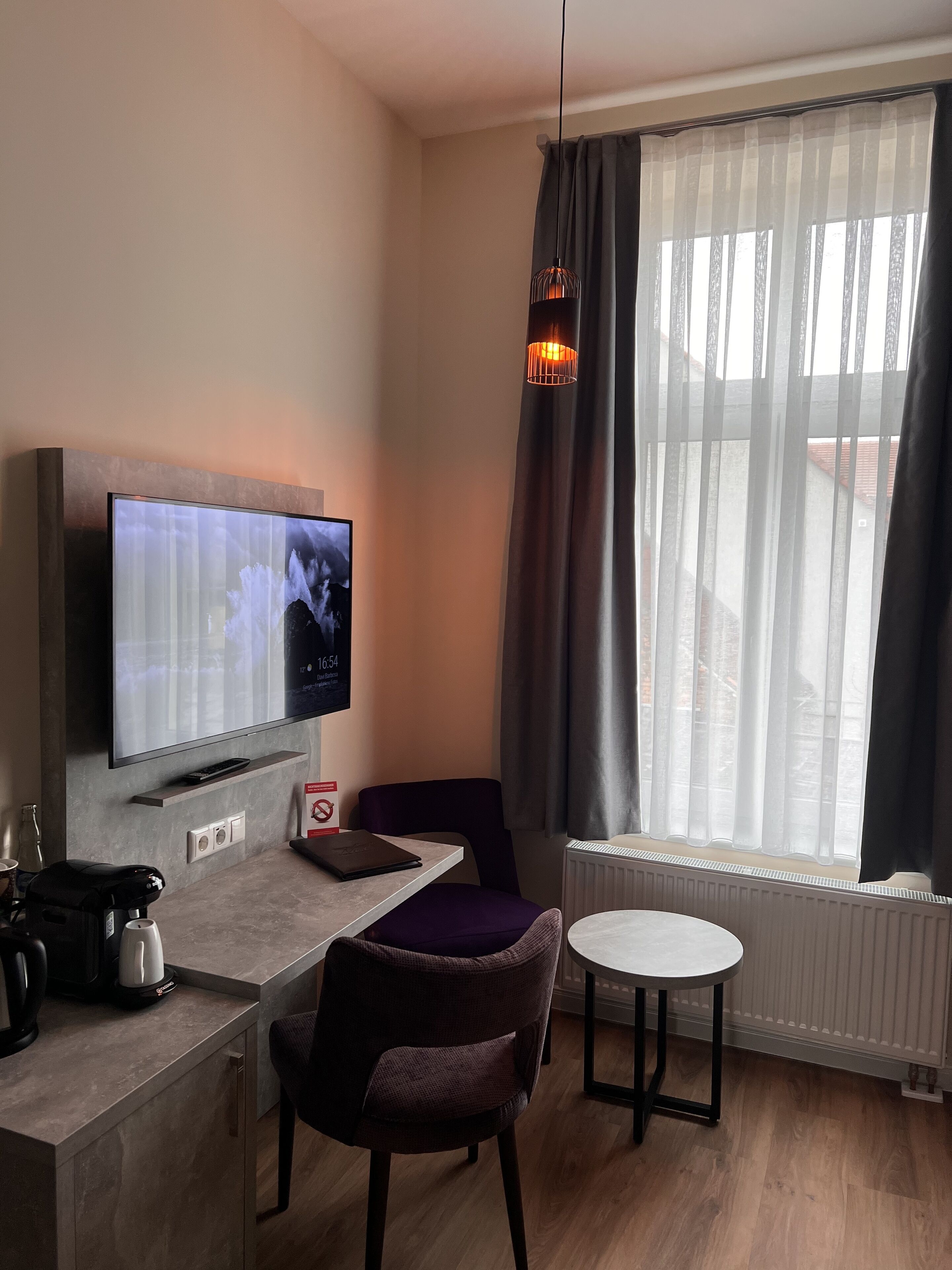 basic double or twin room | premium bedding, minibar, desk, laptop workspace