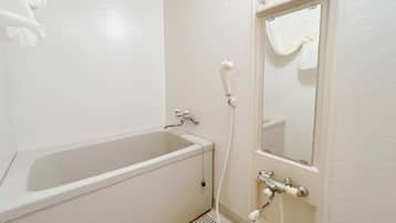Apartment, 2 Bedrooms ( 201 ) | Bathroom | Combined shower/bathtub, deep-soaking bathtub, free toiletries