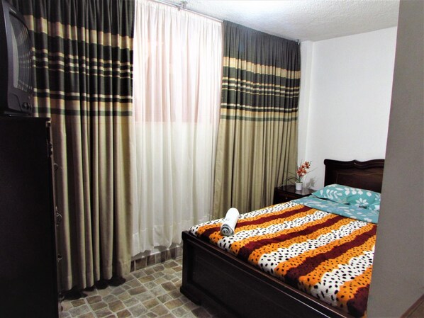 Desk, iron/ironing board, free WiFi, bed sheets