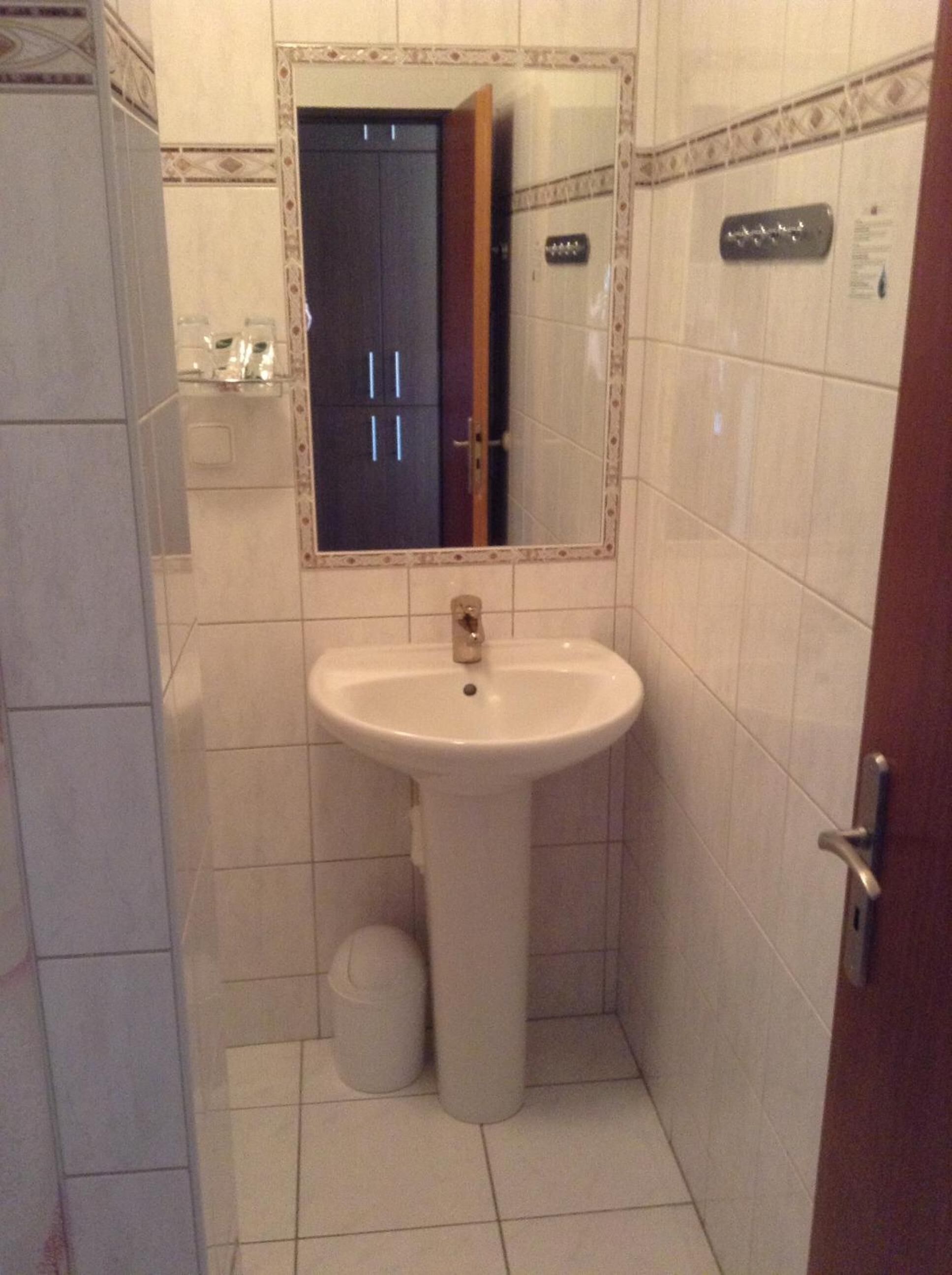 free toiletries, hair dryer, towels