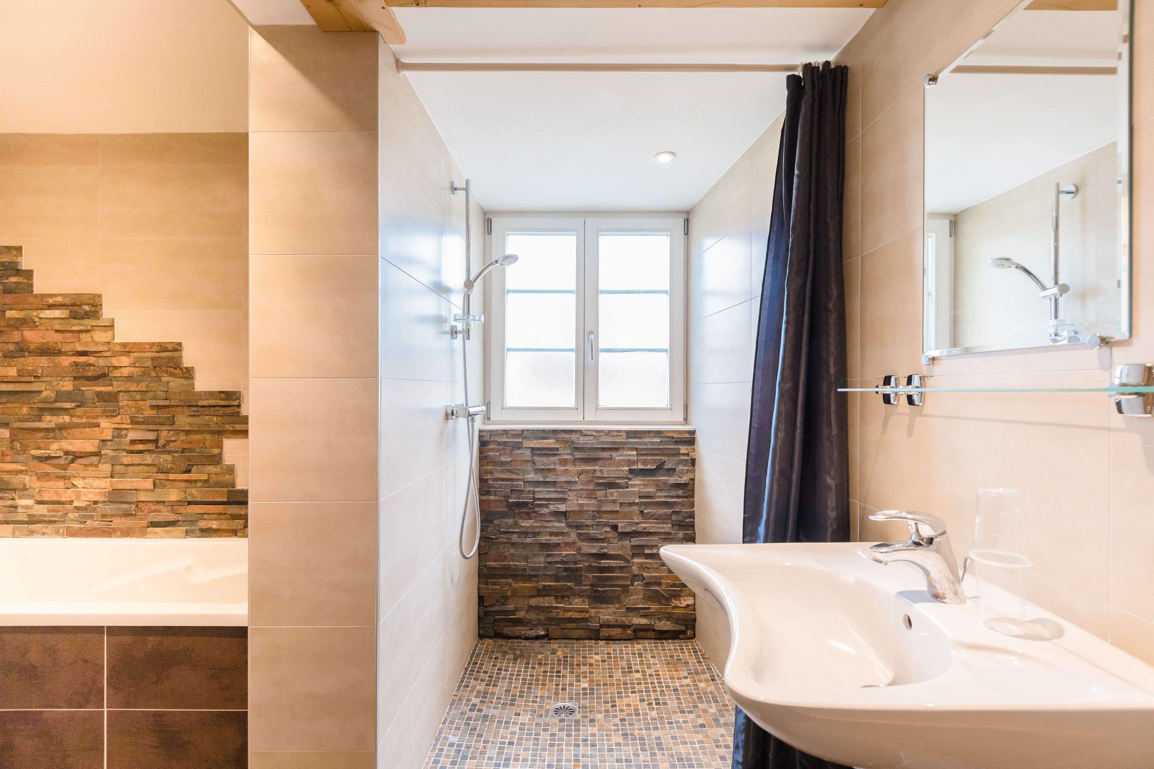 free toiletries, hair dryer, towels