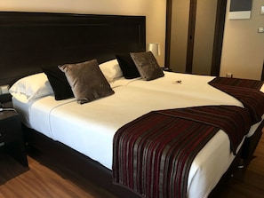 Habitación estándar con 2 camas individuales | Minibar, caja fuerte, escritorio y tabla de planchar con plancha