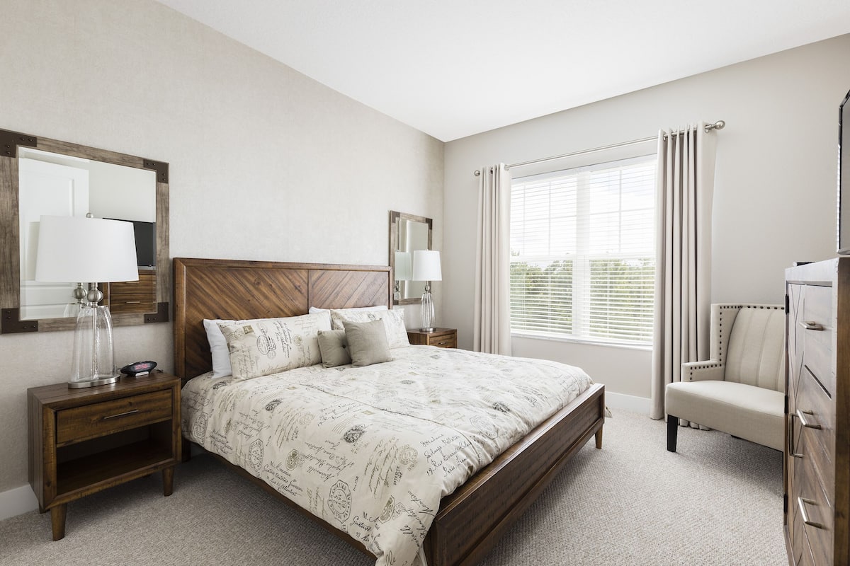 Townhouse Mewah, 4 kamar tidur, pemandangan resor (21) | Seprai premium dan didekorasi berbeda-beda