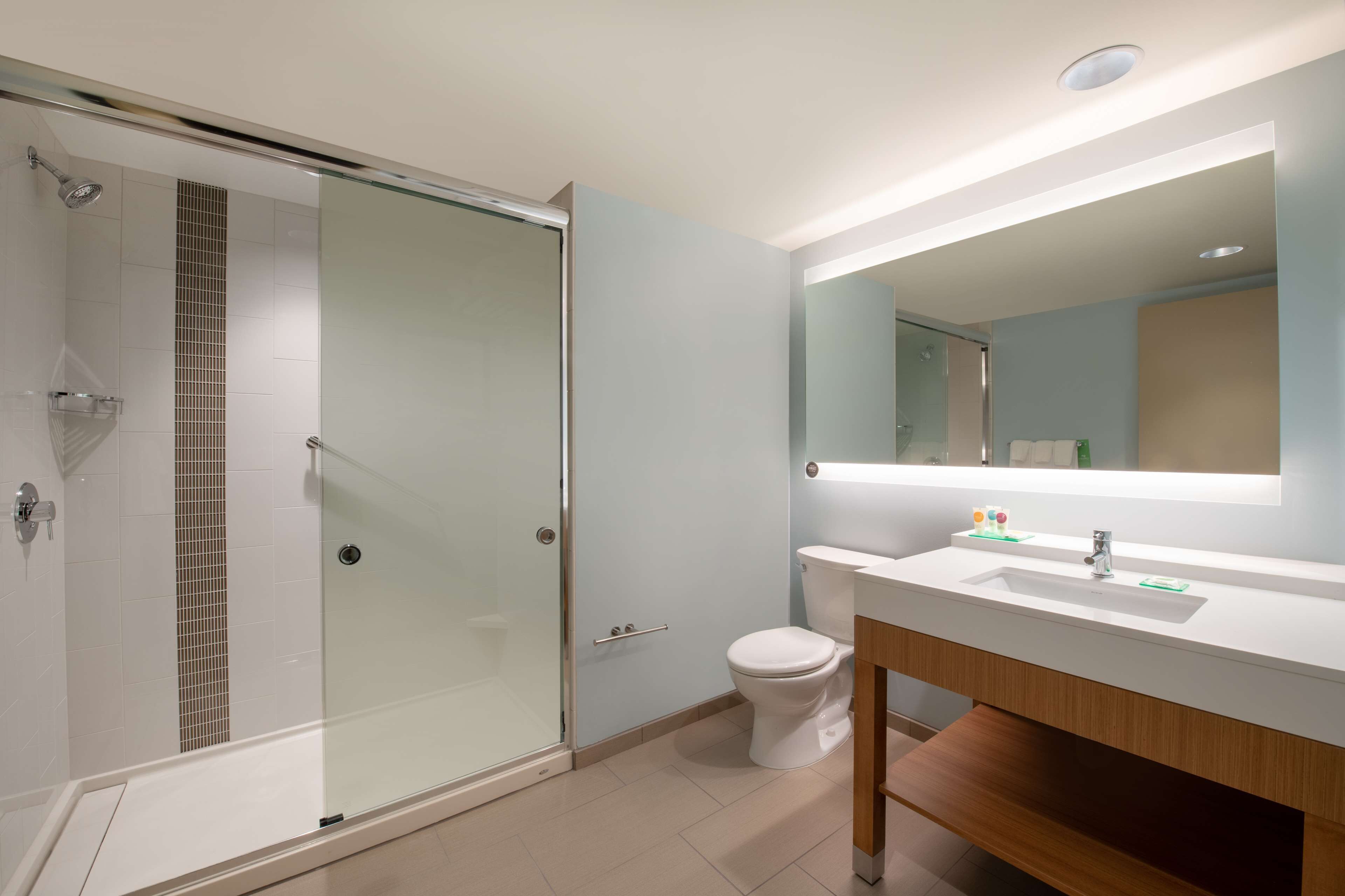 free toiletries, hair dryer, towels