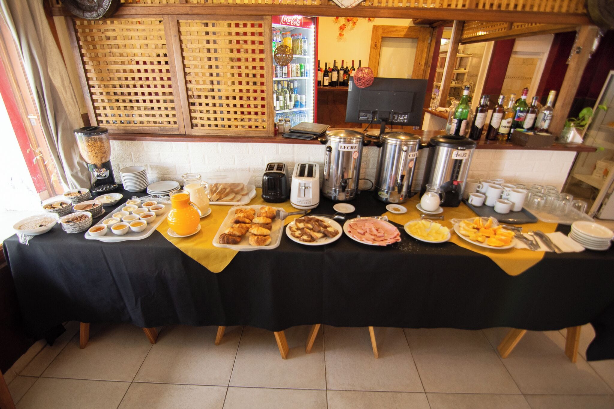 Daily buffet breakfast (USD 14 per person)